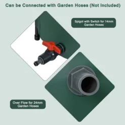 Costway 53 Gallon Portable Rain Barrel Water Collector Collapsible Tank W/Spigot Filter -Garden & Outdoors GUEST 00b78fd1 401e 41fe 8f43 10ed2b6fea7d