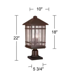 Kathy Ireland Sierra Rustic Outdoor Post Light Rubbed Bronze With Pier Mount Adapter 22" Seedy Glass Panels For Exterior Barn Deck House Porch Yard 7 Kathy Ireland Sierra Rustic Outdoor Post Light Rubbed Bronze With Pier Mount Adapter 22" Seedy Glass Panels For Exterior Barn Deck House Porch Yard -Garden & Outdoors GUEST 010ab603 06ad 421c 90d2 cc4fbc9fcd42