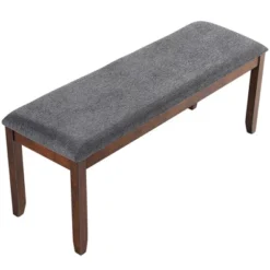 Costway Dining Bench Upholstered Entryway Bench Footstool Kitchen W/ Wood Legs 19 Costway Dining Bench Upholstered Entryway Bench Footstool Kitchen W/ Wood Legs -Garden & Outdoors GUEST 01fbfc74 d988 4b69 aa16 b40bf338b7cc