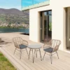 Northlight 3-Piece Coral Bay Rattan Outdoor Patio Bistro Set With Cushions -Garden & Outdoors GUEST 0258b32a 137e 4b71 992b b4001ffb6366