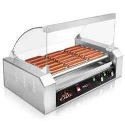 Olde Midway Electric Hot Dog Roller Grill Cooker With Glass Cover, Commercial Grade Machine 16 Olde Midway Electric Hot Dog Roller Grill Cooker With Glass Cover, Commercial Grade Machine -Garden & Outdoors GUEST 0300fc61 399e 4e5d 91e9 09ca28b906cc