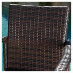Delfina 4pk Wicker Barstool - Brown - Christopher Knight Home -Garden & Outdoors GUEST 03ac3543 d5a6 41ca 82e9 fc8c45e21c0f