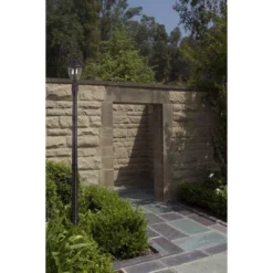 John Timberland Traditional Outdoor Post Light Bronze Cast Aluminum 19 1/2" Seedy Glass For Exterior Garden Yard Driveway -Garden & Outdoors GUEST 055460e3 20ff 4d47 84c9 8629955fe3a5