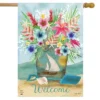 Coastal Flowers Summer House Flag Welcome Beach 28" X 40" Briarwood Lane -Garden & Outdoors GUEST 06a13e49 5ea3 44c5 8911 1d739de51cd2