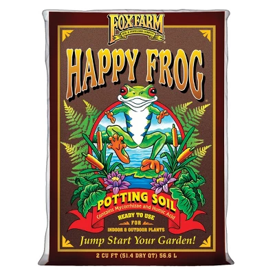 FoxFarm FX14047 Happy Frog PH Adjusted Garden Potting Soil Bag, 2 Cu Ft (3 Pack) 3 FoxFarm FX14047 Happy Frog PH Adjusted Garden Potting Soil Bag, 2 Cu Ft (3 Pack)