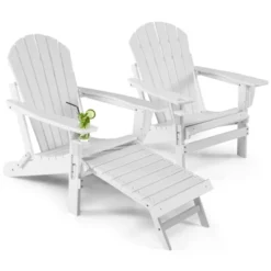 Tangkula 2PCS Adirondack Chair W/Ergonomic Design&Ottoman Outdoor Armchair HDPE Chair For Yard&Patio Black/Coffee/Grey/Turquoise/White 23 Tangkula 2PCS Adirondack Chair W/Ergonomic Design&Ottoman Outdoor Armchair HDPE Chair For Yard&Patio Black/Coffee/Grey/Turquoise/White -Garden & Outdoors GUEST 0902739a 6785 4466 b449 2dfb83fd0425