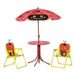 Outsunny Kids Picnic Table And Chair Set, Outdoor Folding Garden Furniture, For Patio Backyard, With Monkey Pattern, Removable & Height Adjustable Sun Umbrella, Aged 3-6 Years Old 14 Outsunny Kids Picnic Table And Chair Set, Outdoor Folding Garden Furniture, For Patio Backyard, With Monkey Pattern, Removable & Height Adjustable Sun Umbrella, Aged 3-6 Years Old -Garden & Outdoors GUEST 0d25c08f 446e 4e79 87b1 bc8897c3b4a1