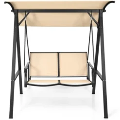 Costway Outdoor 2-Seat Swing Loveseat Canopy Hanging Swing -Garden & Outdoors GUEST 0d2d43bc 467d 458b 917e 1507a880d706