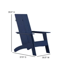 Flash Furniture Sawyer Modern All-Weather Poly Resin Wood Adirondack Chair With Foot Rest 16 Flash Furniture Sawyer Modern All-Weather Poly Resin Wood Adirondack Chair With Foot Rest -Garden & Outdoors GUEST 0d92199b 68d9 4b69 8fed 5551c1a3bb9c