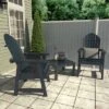 Hamilton 3pc Outdoor Set With Deck Chairs & Adirondack Side Table - Highwood -Garden & Outdoors GUEST 0ec5536f 17d3 44f9 84b4 c614d6bbbc8b