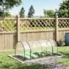 Outsunny Portable Tunneled Greenhouse With Zippered Doors, Water/UV Fighting PVC Cover 1 Outsunny Portable Tunneled Greenhouse With Zippered Doors, Water/UV Fighting PVC Cover -Garden & Outdoors GUEST 103eb741 dd32 4558 8fa0 fc92a1ddf9a2