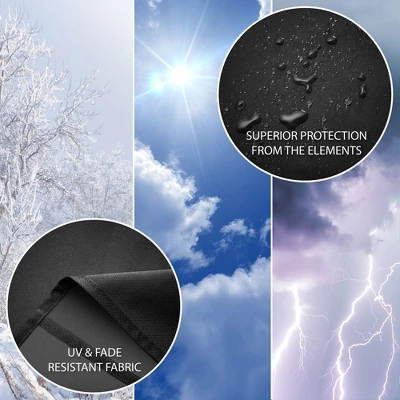 Pure Grill 30-inch Smoker BBQ Grill Cover For Electric Vertical Smokers, Universal Fit Cover 19" X 17" X 30" 4 Pure Grill 30-inch Smoker BBQ Grill Cover For Electric Vertical Smokers, Universal Fit Cover 19" X 17" X 30" - Image 2