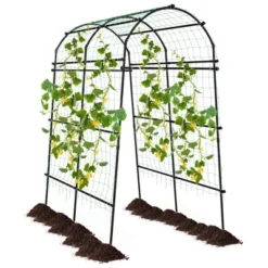 Costway 7.5FT Garden Arch Trellis Outdoor Plant Support Archway For Climbing Vine Flower 19 Costway 7.5FT Garden Arch Trellis Outdoor Plant Support Archway For Climbing Vine Flower -Garden & Outdoors GUEST 123cb4b4 00ff 4ae4 ba2a 75f4e39c10ac
