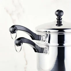 Farberware Classic Series 2qt Stainless Steel Double Boiler And Saucepan With Lid Silver -Garden & Outdoors GUEST 1380af27 a660 4d7d 9cf0 968d4be1a19b