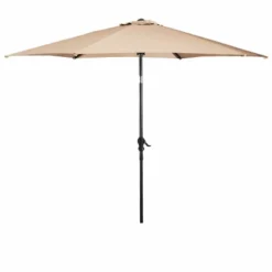 Costway 9FT Patio Umbrella Patio Market Steel Tilt W/ Crank Outdoor Yard Garden, White -Garden & Outdoors GUEST 181f90f7 f97f 4f00 a7c6 af554c9f5de4