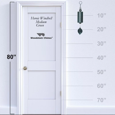 Woodstock Wind Chimes Signature Collection, Heroic Windbell, Medium, 24" Wind Bell, Garden Decor, Patio And Outdoor Decor 5 Woodstock Wind Chimes Signature Collection, Heroic Windbell, Medium, 24" Wind Bell, Garden Decor, Patio And Outdoor Decor - Image 3