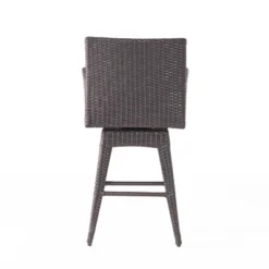 Braxton Wicker Swivel Patio Bar Stool With Cushion - Multi-Brown - Christopher Knight Home -Garden & Outdoors GUEST 1d126972 bf70 40a6 a8a0 ab7513aef3bb