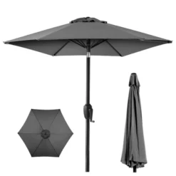 Best Choice Products 7.5ft Heavy-Duty Outdoor Market Patio Umbrella W/ Push Button Tilt, Easy Crank Lift -Garden & Outdoors GUEST 1d5e8a08 3dcc 47be 8665 05aac0f759a5