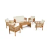 Carolina 6pc Acacia Wood Chat Set - Christopher Knight Home -Garden & Outdoors GUEST 1f75b2ed 194c 49d0 8f7d 8f35d7135110