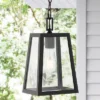 6.75" 1-Light Glendale Farmhouse Industrial Iron/Glass Outdoor LED Pendant Black/Clear - JONATHAN Y -Garden & Outdoors GUEST 1fcd7910 c7ca 463a 849c ef31a43098fe