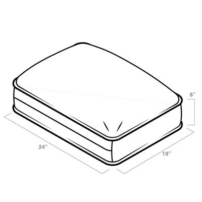 19" X 24" X 8" ProFoam Outdoor Plush Deep Seat Back Cushion Classic Red - Arden Selections 6 19" X 24" X 8" ProFoam Outdoor Plush Deep Seat Back Cushion Classic Red - Arden Selections - Image 4