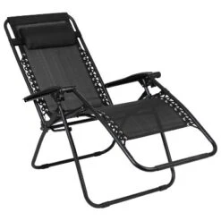 Merrick Lane Set Of 2 Folding Mesh Upholstered Zero Gravity Chair With Removable Pillow And Cupholder Tray -Garden & Outdoors GUEST 20a3b2b3 2b46 4900 95fd c59b4e7b22fa