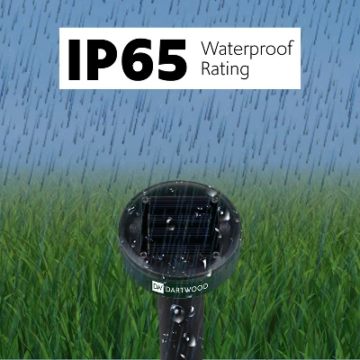 Dartwood Outdoor Solar Ultrasonic Pest And Mole Repellent - Remove Groundhogs Rats Mice Snakes And More From Your Gardens, Lawns,and Yards (4-8 Packs) 6 Dartwood Outdoor Solar Ultrasonic Pest And Mole Repellent - Remove Groundhogs Rats Mice Snakes And More From Your Gardens, Lawns,and Yards (4-8 Packs) - Image 4