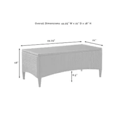 Kiawah 2pc Wicker Patio Seating Set - Sand - Crosley -Garden & Outdoors GUEST 2542edc7 2bde 48e4 a710 20285c68b2be