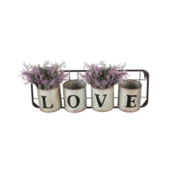 Evergreen Galvanized Metal Wall Pockets "LOVE" -Garden & Outdoors GUEST 25715d12 070a 49d6 99e8 a25ce38816cb
