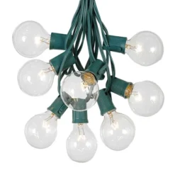 Novelty Lights 100 Feet G50 Globe Outdoor Patio String Lights, Green Wire -Garden & Outdoors GUEST 26e926b4 474d 48c3 bf66 69560c15c58b