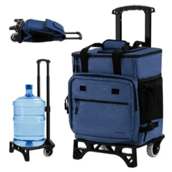 Costway 50-Can 3-in-1 Insulated Rolling Cooler With Adjustable Handle & Bottom Plate Blue/Grey 22 Costway 50-Can 3-in-1 Insulated Rolling Cooler With Adjustable Handle & Bottom Plate Blue/Grey -Garden & Outdoors GUEST 2943366c 5ade 41fd 9d15 93a6a7c9a5d8