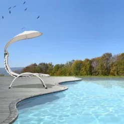 Costway Chaise Lounge Chair With Canopy Hammock Chair With Canopy OrangeBeigeTurquoise 15 Costway Chaise Lounge Chair With Canopy Hammock Chair With Canopy OrangeBeigeTurquoise -Garden & Outdoors GUEST 2b4e4848 f04a 4f67 b9a6 45289704e832