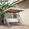 Outsunny 3 Person Patio Swing Seats, Porch Swing With Stand And Adjustable Canopy Outdoor Swing Chair Bench For Garden, Poolside 1 Outsunny 3 Person Patio Swing Seats, Porch Swing With Stand And Adjustable Canopy Outdoor Swing Chair Bench For Garden, Poolside -Garden & Outdoors GUEST 2b8c4f2b cdfc 4137 b507 d991f7988e7c