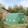 Outsunny 15' X 6' X 7' Walk-in Tunnel Greenhouse Garden Plant Growing House With Door And Ventilation Window, Green -Garden & Outdoors GUEST 2c0b0443 1453 41be aff7 f190e41a9d84