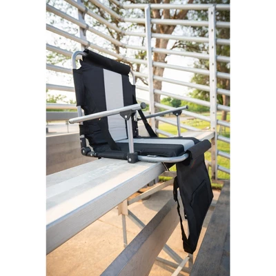 Stansport Folding Stadium Seat With Arms Black/Ten 8 Stansport Folding Stadium Seat With Arms Black/Ten - Image 6