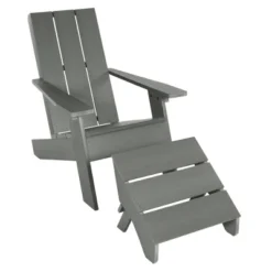 Italica 2pc Modern Adirondack Chair And Folding Ottoman - Highwood 13 Italica 2pc Modern Adirondack Chair And Folding Ottoman - Highwood -Garden & Outdoors GUEST 2ca6d951 7e87 4882 86e7 d4aa12f24384