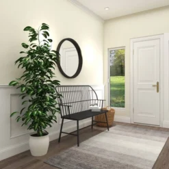 Traditional Outdoor Patio Bench - Black - Olivia & May 26 Traditional Outdoor Patio Bench - Black - Olivia & May -Garden & Outdoors GUEST 2cd83d3f ce76 4a65 894b ab484755a210