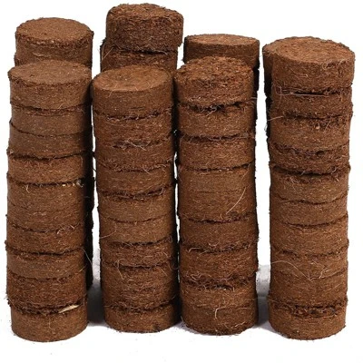 Farmlyn Creek 80 Pack 30mm Compressed Coco Coir Seed Starter, Fiber Soil Pellets Disks Plant Pot Disc 4 Farmlyn Creek 80 Pack 30mm Compressed Coco Coir Seed Starter, Fiber Soil Pellets Disks Plant Pot Disc - Image 2