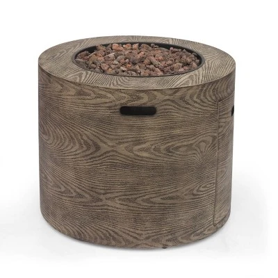 Senoia Outdoor Round Fire Pit - Brown - Christopher Knight Home 8 Senoia Outdoor Round Fire Pit - Brown - Christopher Knight Home - Image 6