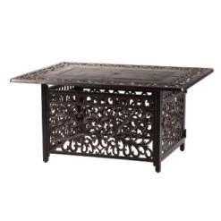 5pc Outdoor Dining Set With 48" Rectangle Fire Table & Deep Seating Swivel Rocking Chairs, Wind Blocker Lid & Covers - Oakland Living 18 5pc Outdoor Dining Set With 48" Rectangle Fire Table & Deep Seating Swivel Rocking Chairs, Wind Blocker Lid & Covers - Oakland Living -Garden & Outdoors GUEST 2fdf80a6 24ab 4181 949f 063c3253ea08