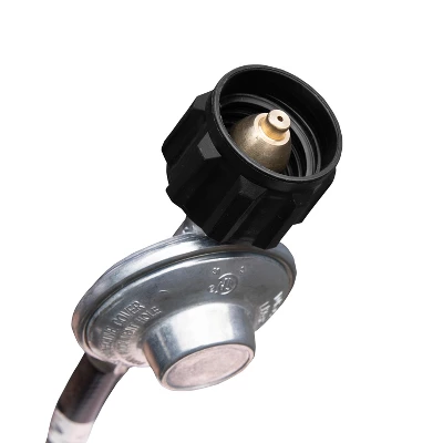 Merrick Lane Stainless Steel 7.5' Tall 40,000 BTU Outdoor Propane Patio Heater With Wheels 4 Merrick Lane Stainless Steel 7.5' Tall 40,000 BTU Outdoor Propane Patio Heater With Wheels - Image 2