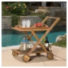 Riviera Acacia Wood Patio Bar Cart With Tray - Natural - Christopher Knight Home 1 Riviera Acacia Wood Patio Bar Cart With Tray - Natural - Christopher Knight Home -Garden & Outdoors GUEST 3044d966 351a 41a1 b22a c9598e1da9df