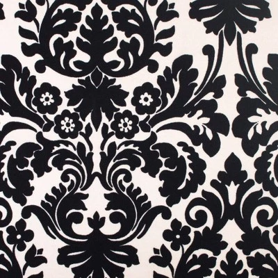 Essence Damask 2pc Outdoor Seat Cushion Set - Black/White Floral - Pillow Perfect 9 Essence Damask 2pc Outdoor Seat Cushion Set - Black/White Floral - Pillow Perfect - Image 7