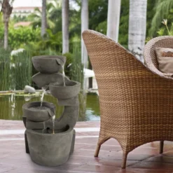 Nature Spring 4-Tiered Bowl Outdoor Water Fountain 10 Nature Spring 4-Tiered Bowl Outdoor Water Fountain -Garden & Outdoors GUEST 32c7d9cb 3f93 4850 bdb1 d16467e2aec1