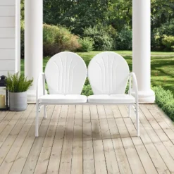 Griffith Outdoor Loveseat - White - Crosley 12 Griffith Outdoor Loveseat - White - Crosley -Garden & Outdoors GUEST 33a24bbf 02e2 4456 b358 fef55e2846f1