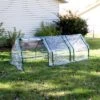 Sunnydaze Decor Sunnydaze Outdoor Portable Slanted Top Plant Shelter Mini Cloche Greenhouse With Zipper Doors - 36" - Clear -Garden & Outdoors GUEST 3545a22d c2b8 4011 97f2 206c9511fd7e