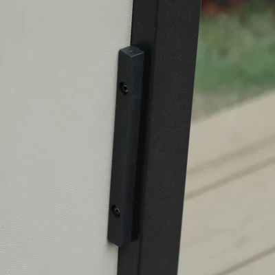 7pc Patio Set With Steel Table With 1.57" Umbrella Hole & Padded Sling C-Spring Arm Chairs - Captiva Designs 10 7pc Patio Set With Steel Table With 1.57" Umbrella Hole & Padded Sling C-Spring Arm Chairs - Captiva Designs - Image 8