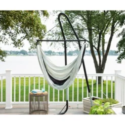 Ceara 3 Bar Hammock Swing Chair - Mercury Blue - Sol Living 7 Ceara 3 Bar Hammock Swing Chair - Mercury Blue - Sol Living -Garden & Outdoors GUEST 37eedc9b f5c1 48ee 9ce5 9d7c6d31586e