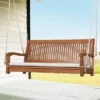 Costway 2-Person Hanging Porch Swing Wood Bench With Cushion Curved Back Outdoor Natural 1 Costway 2-Person Hanging Porch Swing Wood Bench With Cushion Curved Back Outdoor Natural -Garden & Outdoors GUEST 37f8a6cf ce7b 46f9 9e64 5979e390ef7e