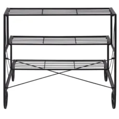 Costway 3 Tier Outdoor Metal Plant Stand Flower Planter Garden Display Holder Shelf Rack -Garden & Outdoors GUEST 398c812e db92 4759 ae5b 09875822c329